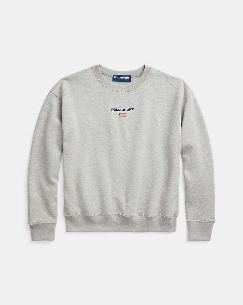 Pullover Ralph Lauren Sport Logo Fleece Mujer Andover Heather | FWNEBVA-21 - vista 2