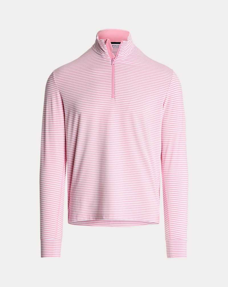 Pullover Ralph Lauren Striped Jersey Quarter-Zip Hombre Rosas | EMODSKF-90 - vista 2