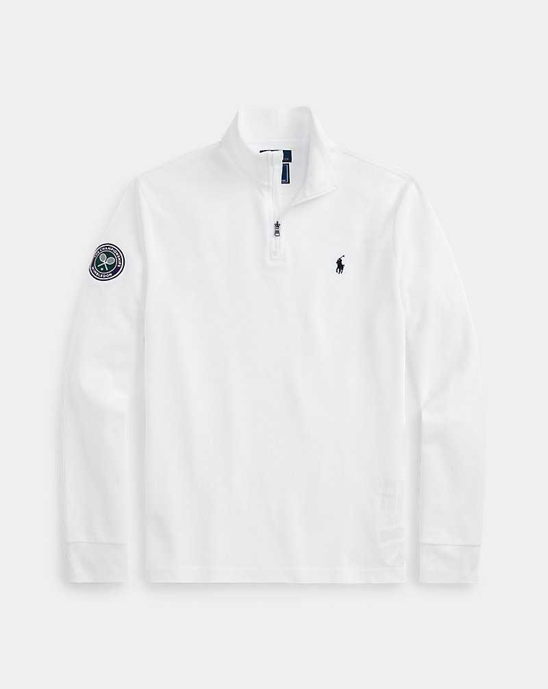 Pullover Ralph Lauren Wimbledon CLARUS Quarter-Zip Hombre Blancos | BPISJAO-50 - vista 2