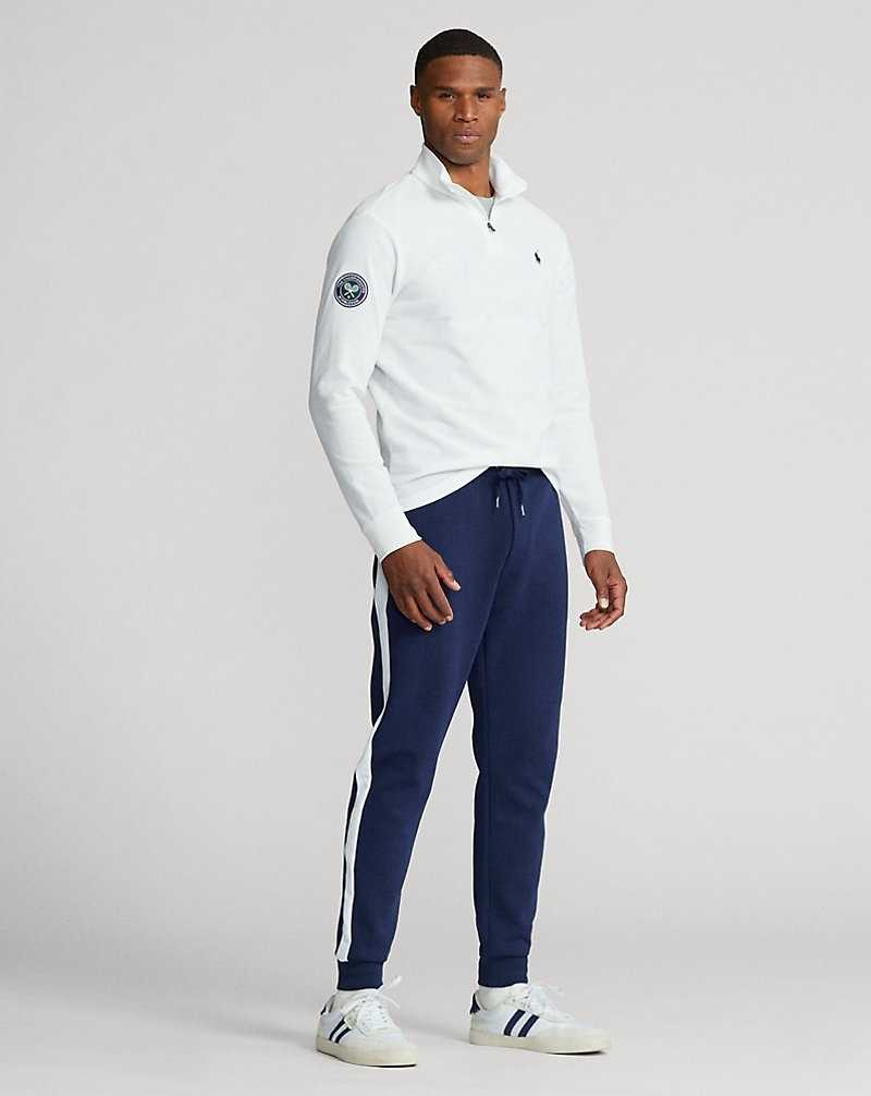 Pullover Ralph Lauren Wimbledon CLARUS Quarter-Zip Hombre Blancos | BPISJAO-50 - vista 3