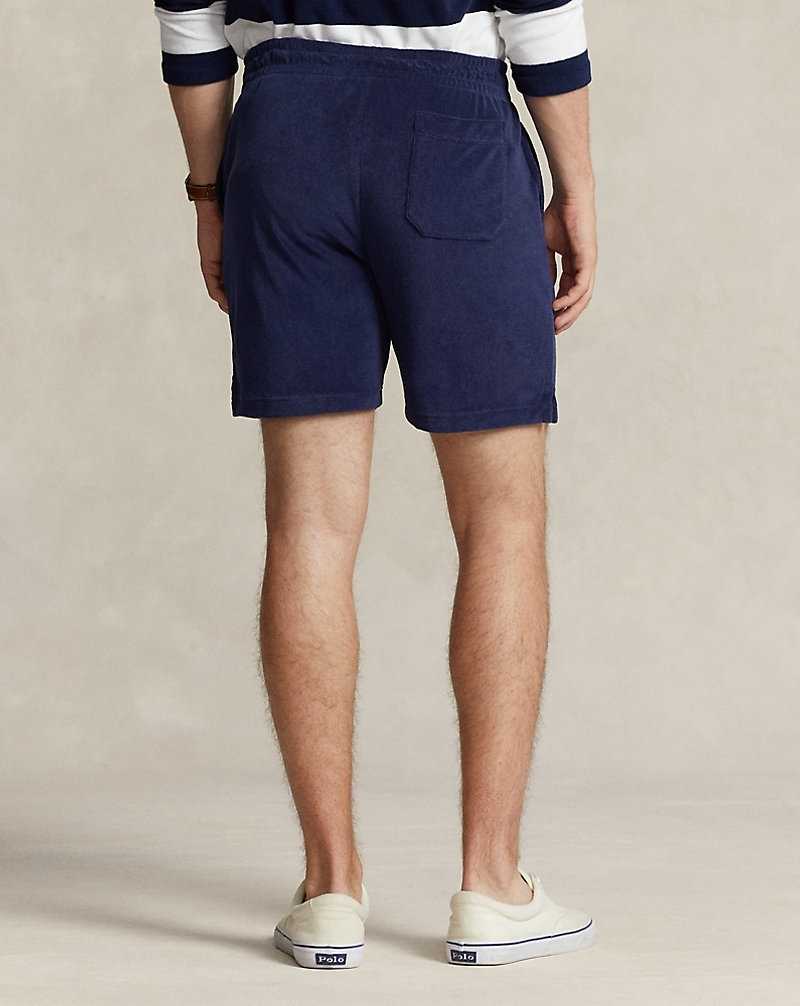 Ropa De Casa Ralph Lauren 16.5-cm Terry Drawstring Hombre Azul Marino | IBLGCMA-40 - vista 4