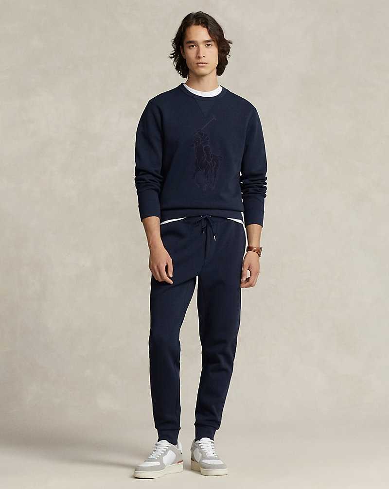 Ropa De Casa Ralph Lauren Big Pony Double-Knit Hombre Azul Marino | TISYGLV-72 - vista 3