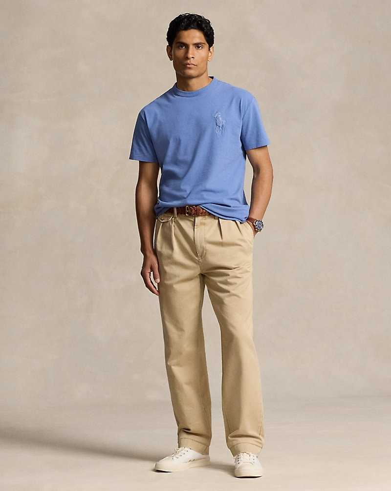 Ropa De Casa Ralph Lauren Classic Fit Big Pony Jersey Hombre Azules | YBEPCKR-68 - vista 3