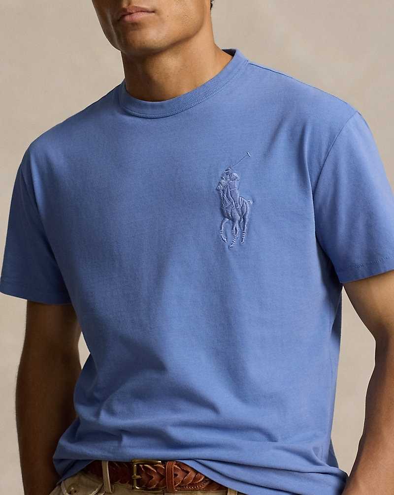 Ropa De Casa Ralph Lauren Classic Fit Big Pony Jersey Hombre Azules | YBEPCKR-68 - vista 5