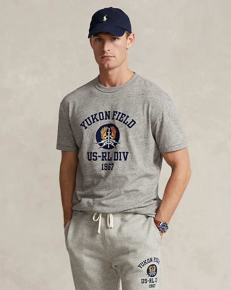 Ropa De Casa Ralph Lauren Classic Fit Jersey Graphic Hombre Azules | GIUQXEJ-84 - vista 1