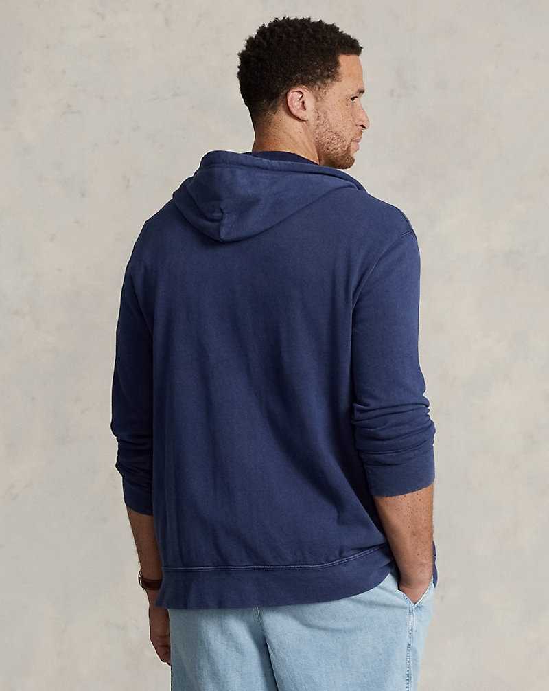 Ropa De Casa Ralph Lauren Cotton Spa Terry Hombre Azul Marino | MPQGYHO-75 - vista 4