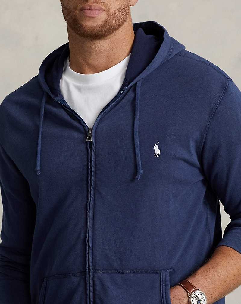 Ropa De Casa Ralph Lauren Cotton Spa Terry Hombre Azul Marino | MPQGYHO-75 - vista 5