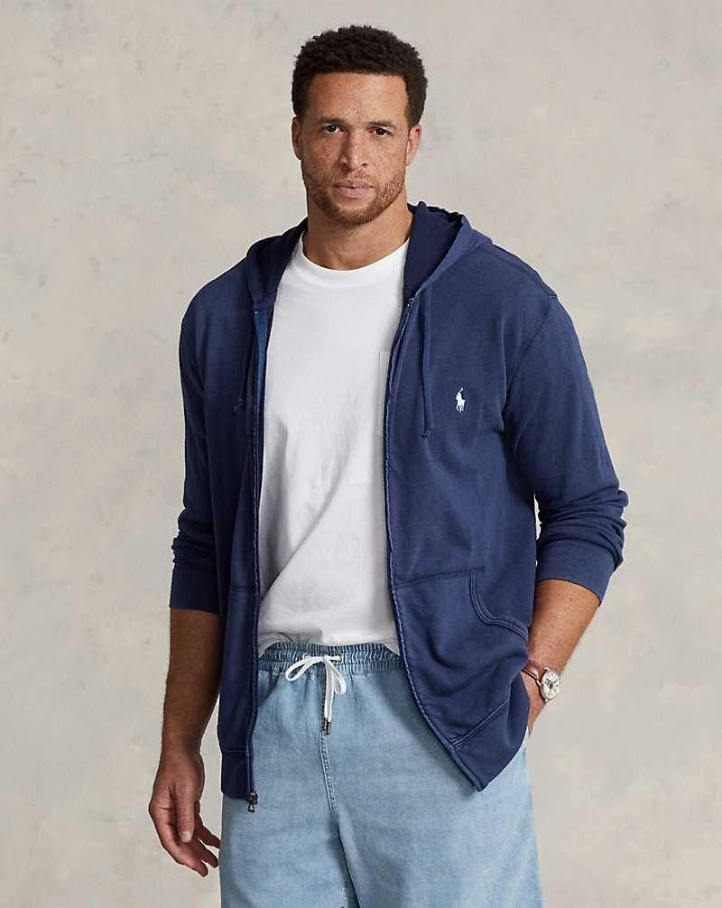 Ropa De Casa Ralph Lauren Cotton Spa Terry Hombre Azul Marino | MPQGYHO-75 - vista 1