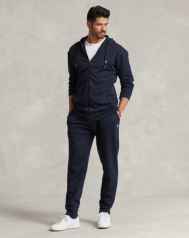 Ropa De Casa Ralph Lauren Double-Knit Full-Zip Hombre Azul Marino | RMIGBJO-59 - vista 3
