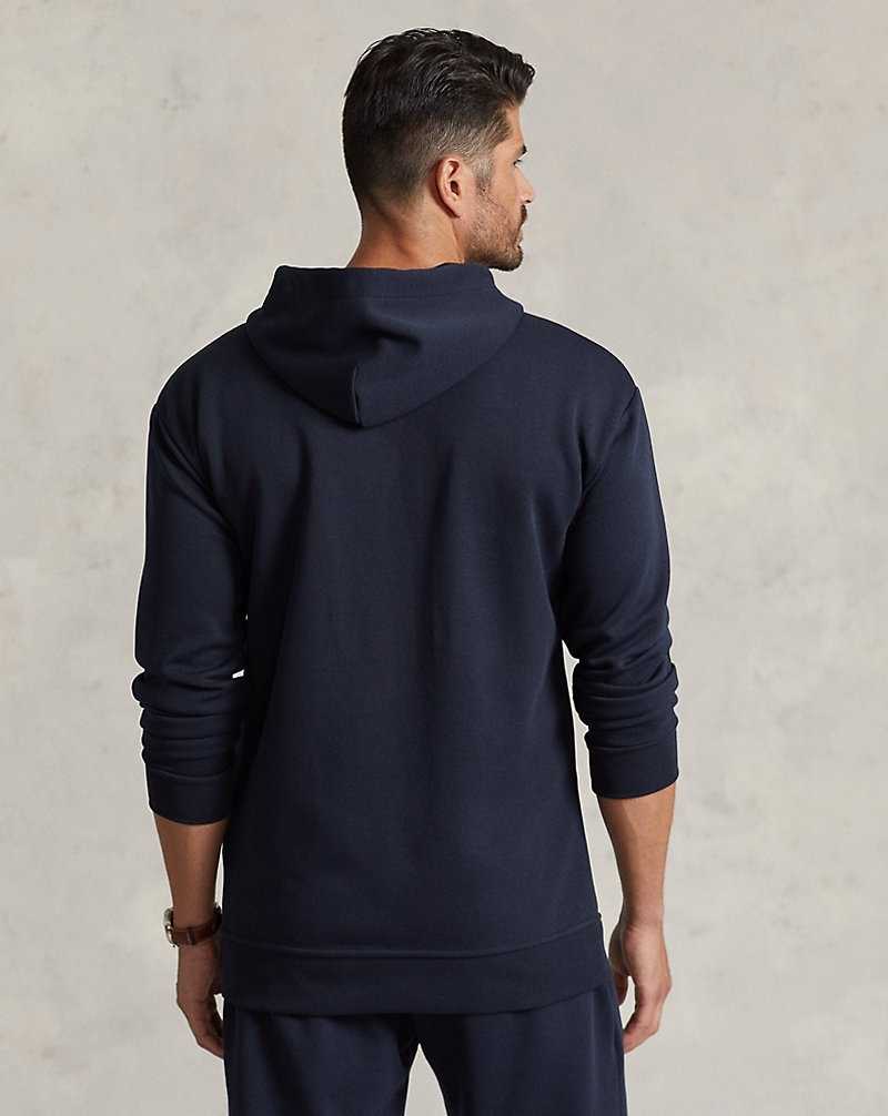 Ropa De Casa Ralph Lauren Double-Knit Full-Zip Hombre Azul Marino | RMIGBJO-59 - vista 4
