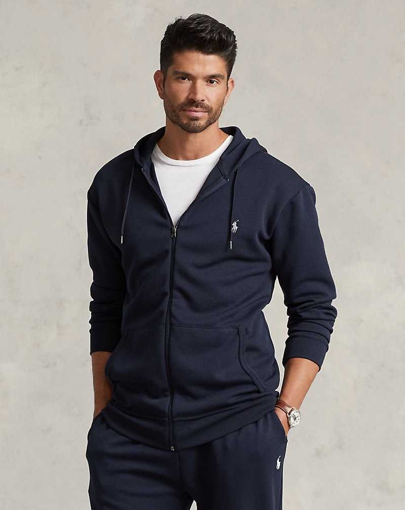 Ropa De Casa Ralph Lauren Double-Knit Full-Zip Hombre Azul Marino | RMIGBJO-59 - vista 1