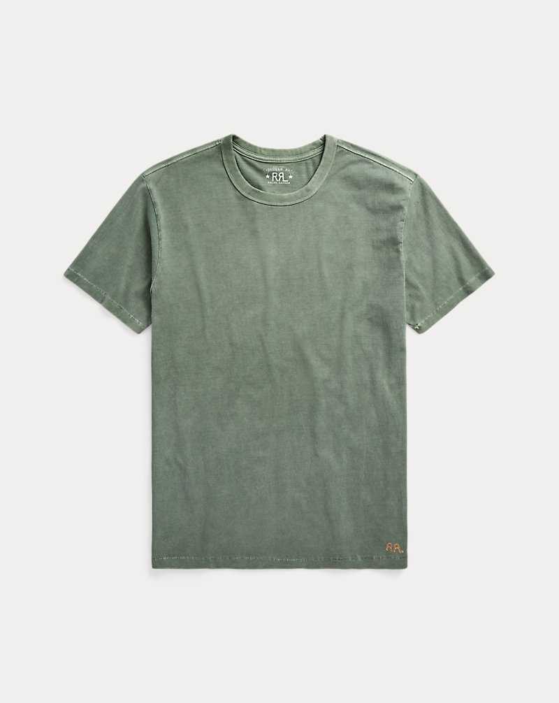 Ropa De Casa Ralph Lauren Garment-Dyed Crewneck Hombre Verdes | OUBXTHP-14 - vista 1