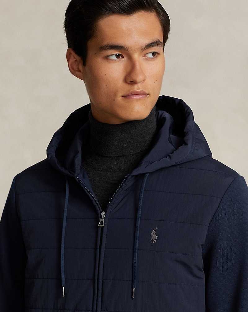 Ropa De Casa Ralph Lauren Hybrid Full-Zip Hombre Azul Marino | CRLFSMY-48 - vista 5