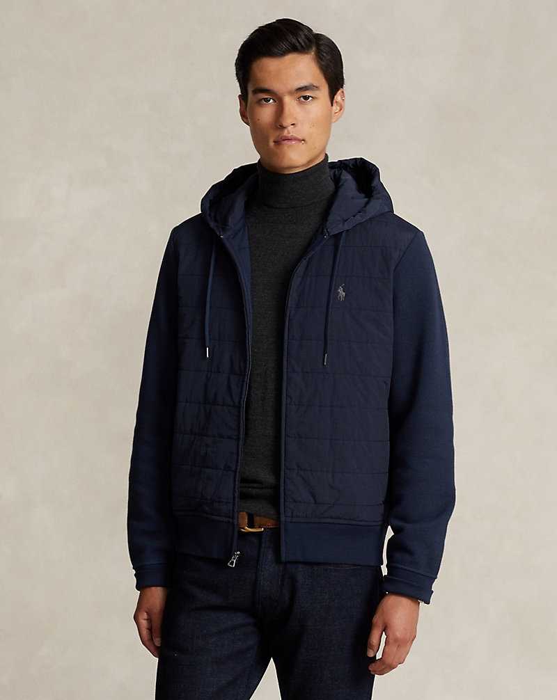 Ropa De Casa Ralph Lauren Hybrid Full-Zip Hombre Azul Marino | CRLFSMY-48 - vista 1