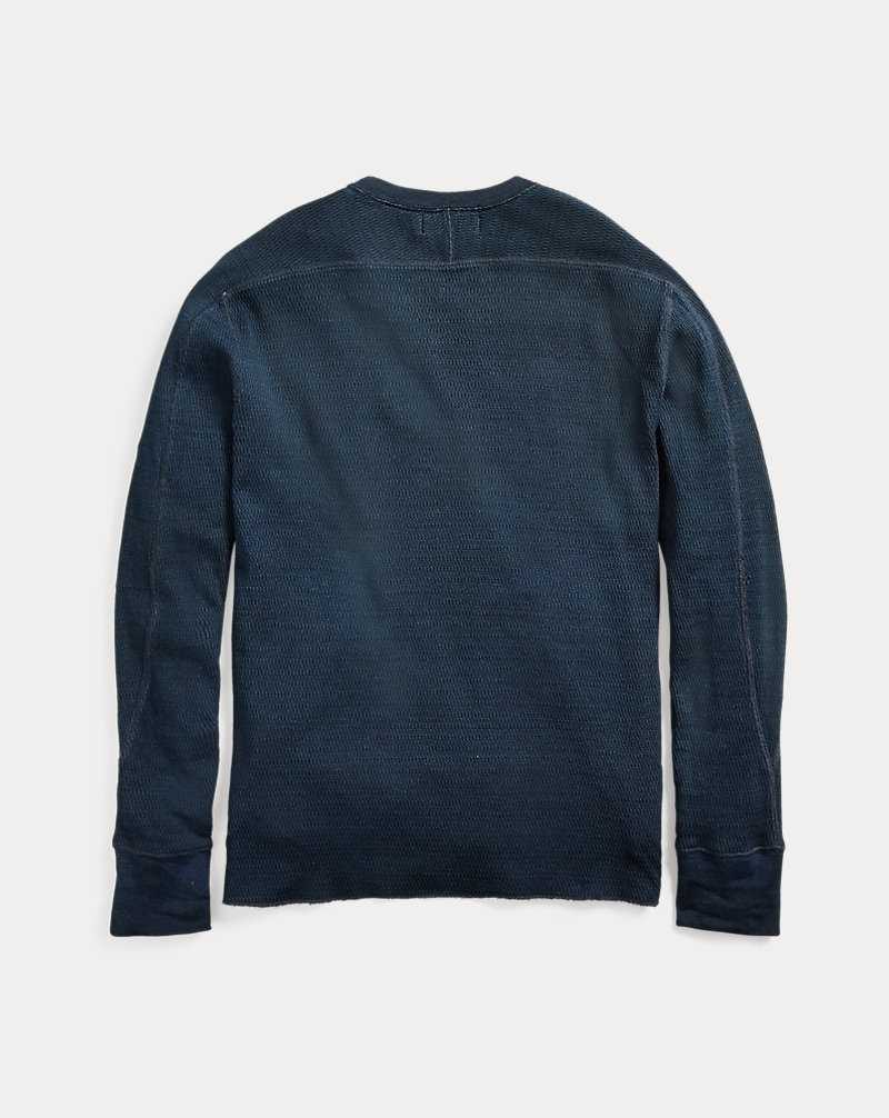 Ropa De Casa Ralph Lauren Indigo Jacquard-Knit Crewneck Hombre Azules Azules | CBMNIHK-86 - vista 2