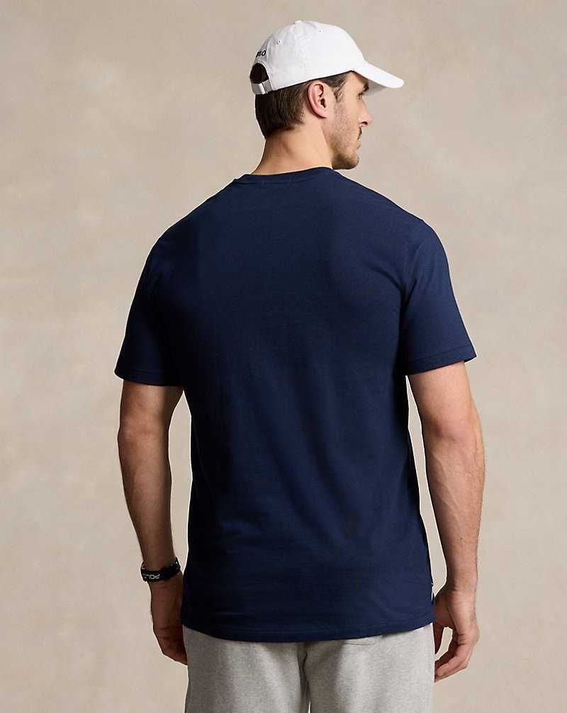 Ropa De Casa Ralph Lauren Logo Jersey Hombre Azul Marino | NLVZQXC-74 - vista 4