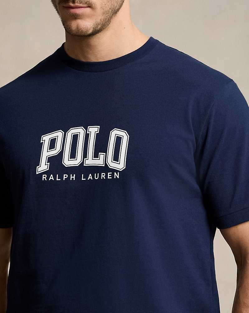 Ropa De Casa Ralph Lauren Logo Jersey Hombre Azul Marino | NLVZQXC-74 - vista 5