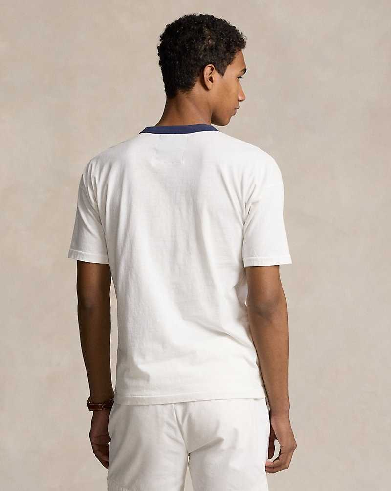 Ropa De Casa Ralph Lauren Vintage Fit Jersey Graphic Hombre Blancos | WPNJYOG-90 - vista 4
