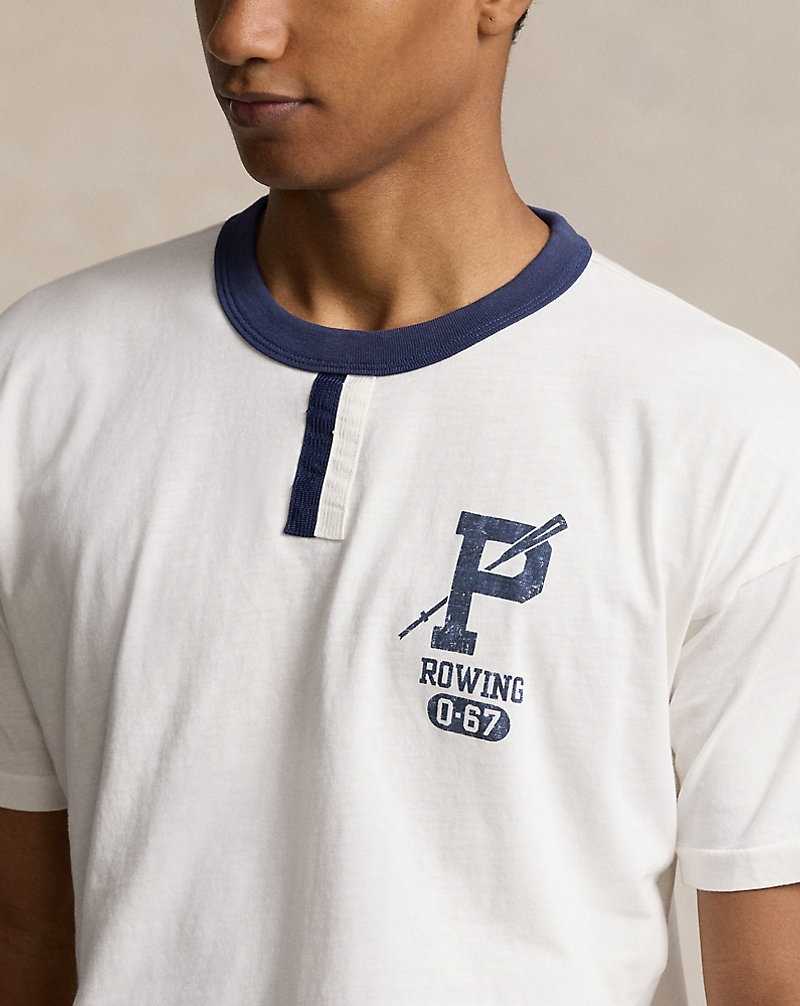 Ropa De Casa Ralph Lauren Vintage Fit Jersey Graphic Hombre Blancos | WPNJYOG-90 - vista 5