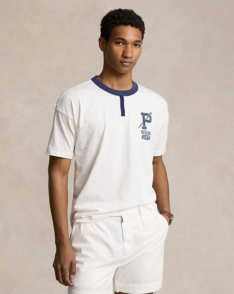 Ropa De Casa Ralph Lauren Vintage Fit Jersey Graphic Hombre Blancos | WPNJYOG-90 - vista 1