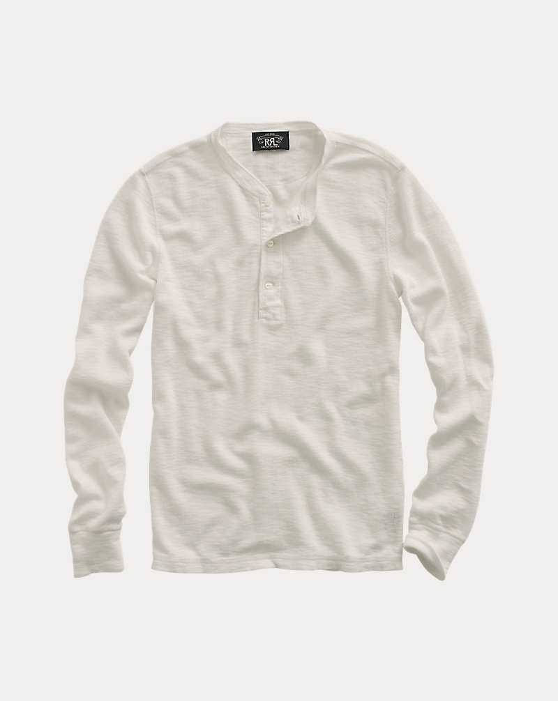 Ropa De Casa Ralph Lauren Waffle-Knit Henley Hombre Blancos | ERMHBXZ-65 - vista 1