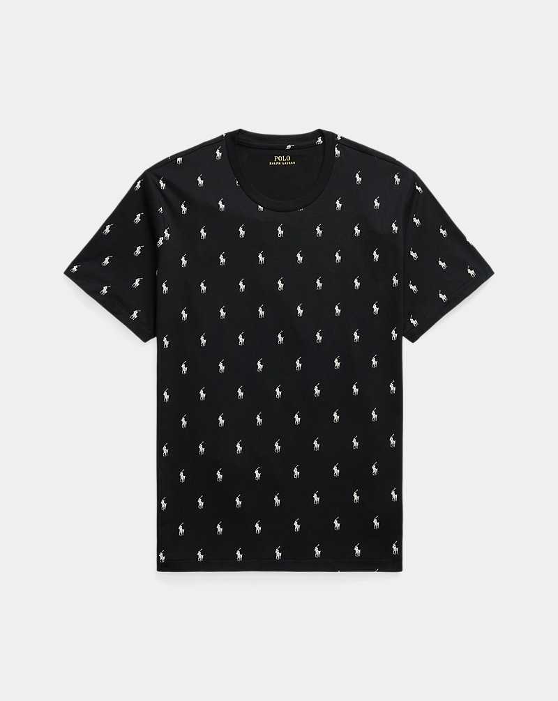 Ropa De Dormir Ralph Lauren Allover Pony Cotton Jersey Sleep Hombre Negros | PHVQJBR-82 - vista 1
