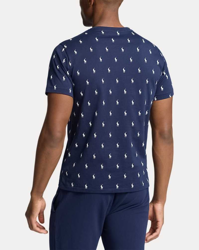 Ropa De Dormir Ralph Lauren Allover Pony Cotton Jersey Sleep Hombre Azul Marino | ACWHYFL-07 - vista 3