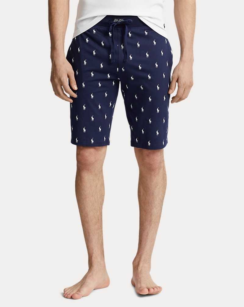 Ropa De Dormir Ralph Lauren Allover Pony Cotton Jersey Sleep Hombre Azul Marino | LERJDXC-20 - vista 3