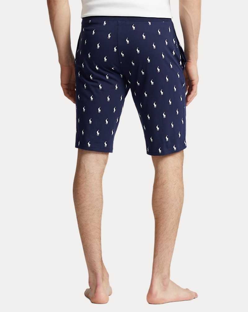 Ropa De Dormir Ralph Lauren Allover Pony Cotton Jersey Sleep Hombre Azul Marino | LERJDXC-20 - vista 4