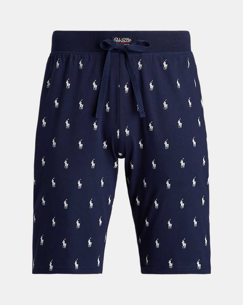 Ropa De Dormir Ralph Lauren Allover Pony Cotton Jersey Sleep Hombre Azul Marino | LERJDXC-20 - vista 1