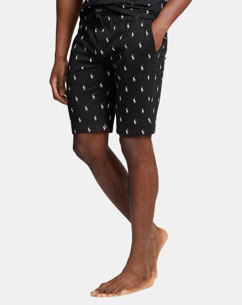 Ropa De Dormir Ralph Lauren Allover Pony Cotton Jersey Sleep Hombre Negros | TUROEXK-05 - vista 3