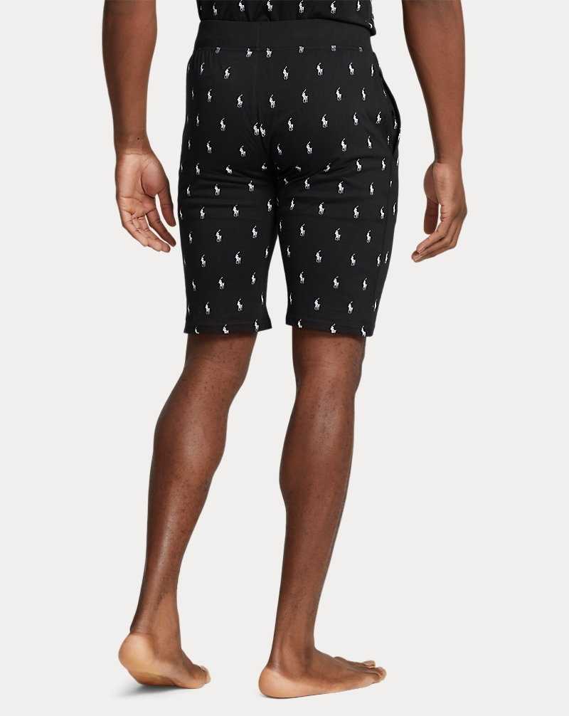 Ropa De Dormir Ralph Lauren Allover Pony Cotton Jersey Sleep Hombre Negros | TUROEXK-05 - vista 4