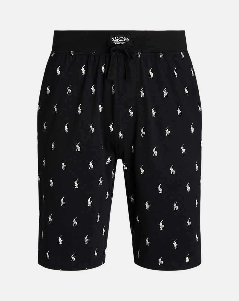 Ropa De Dormir Ralph Lauren Allover Pony Cotton Jersey Sleep Hombre Negros | TUROEXK-05 - vista 1