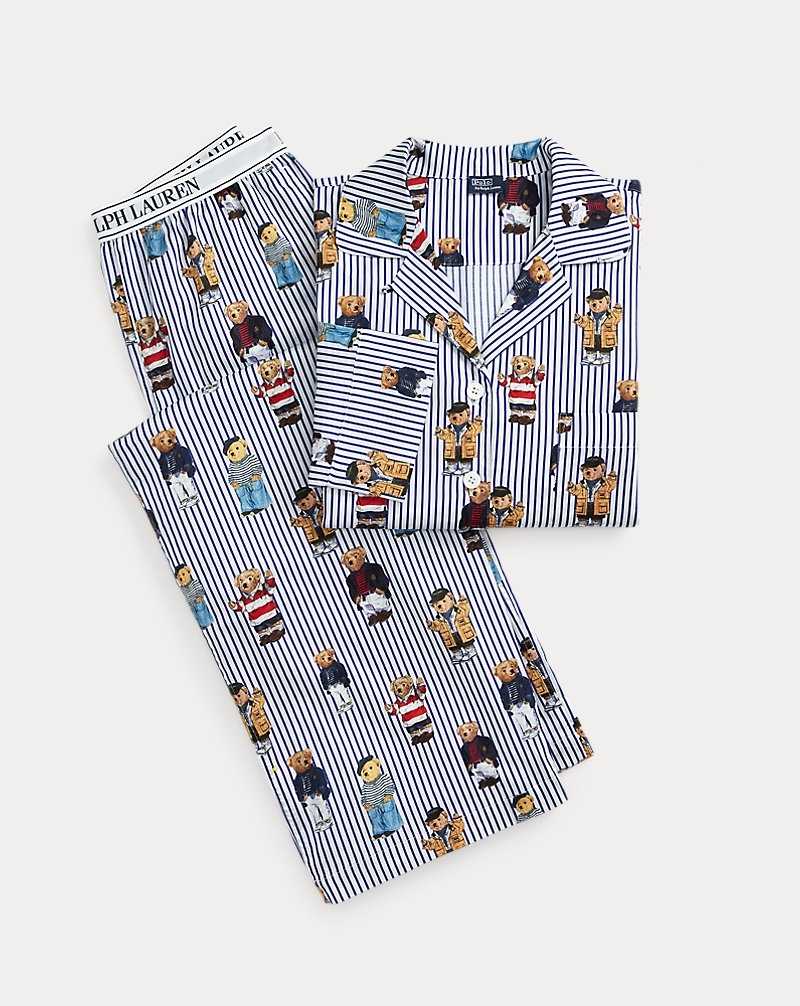 Ropa De Dormir Ralph Lauren Bear Long-Sleeve Pyjama Set Mujer Nautical Bear | IBUHEND-93 - vista 2