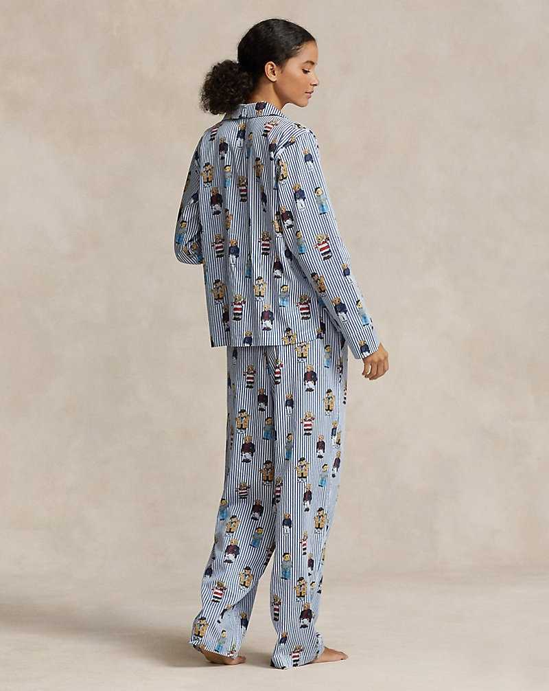 Ropa De Dormir Ralph Lauren Bear Long-Sleeve Pyjama Set Mujer Nautical Bear | IBUHEND-93 - vista 4