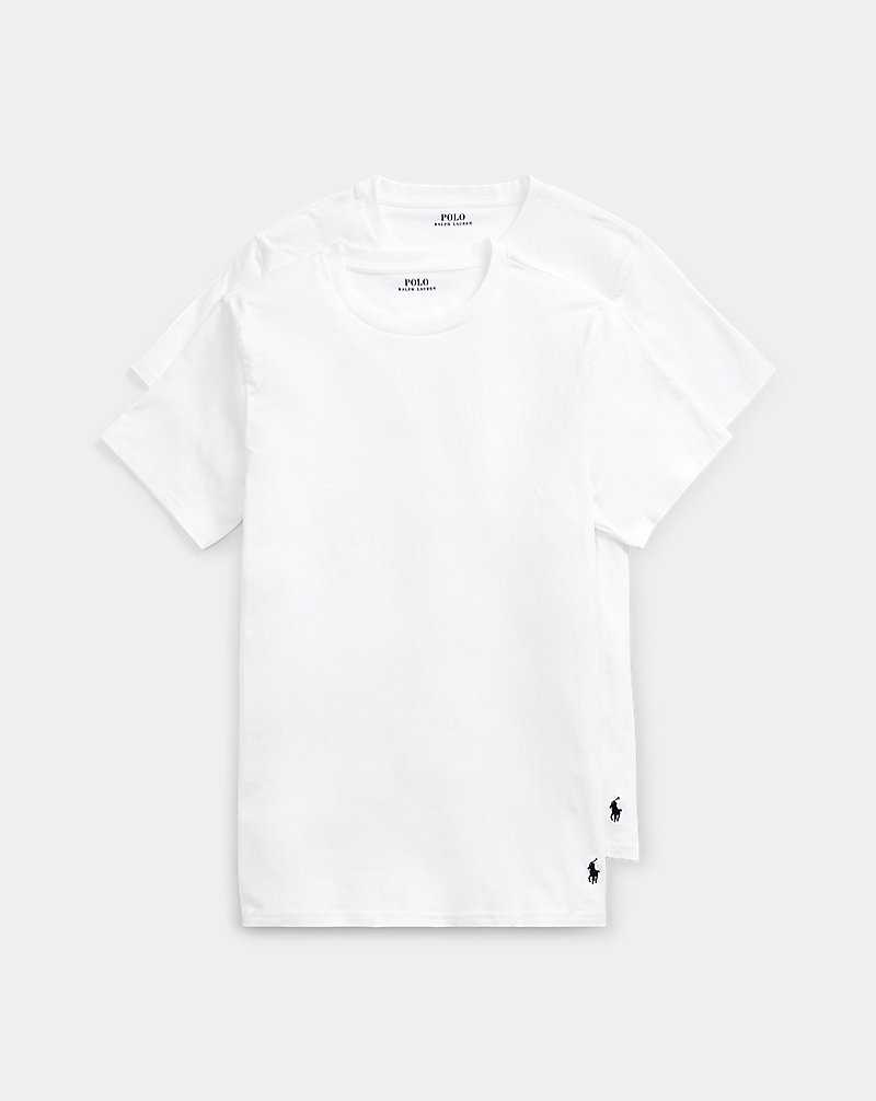 Ropa De Dormir Ralph Lauren Classic Crewneck Undershirt 2-Pack Hombre Blancos | APELTHB-24 - vista 1