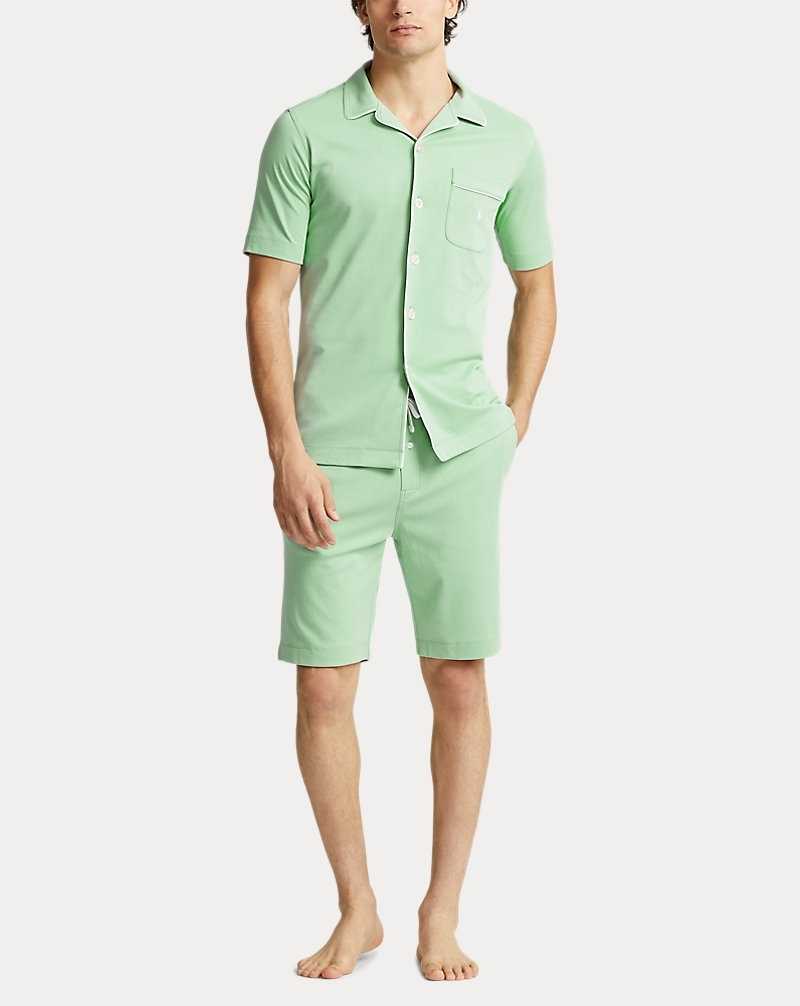Ropa De Dormir Ralph Lauren Cotton Interlock Pyjama Set Hombre Celadon | XBGUREA-23 - vista 2