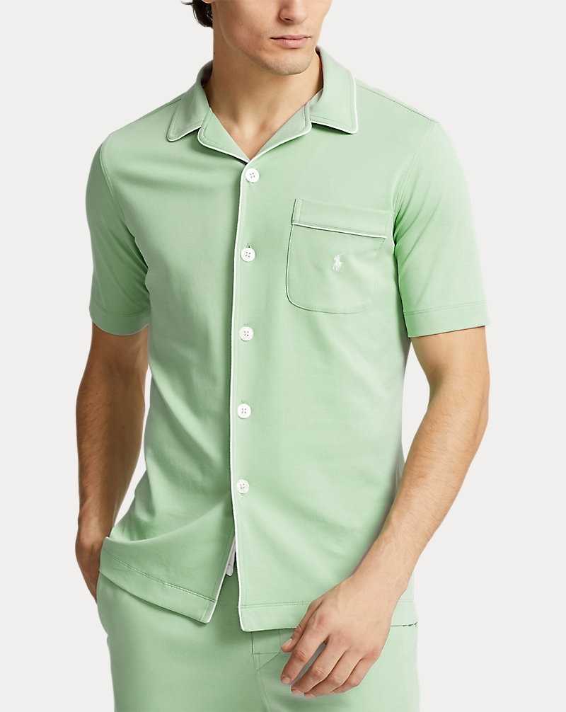 Ropa De Dormir Ralph Lauren Cotton Interlock Pyjama Set Hombre Celadon | XBGUREA-23 - vista 3