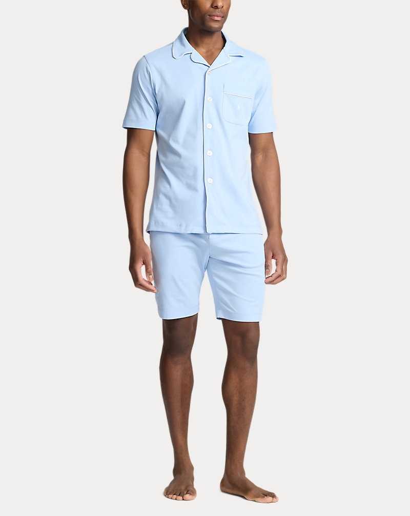 Ropa De Dormir Ralph Lauren Cotton Interlock Pyjama Set Hombre Azules | IDHBVUP-49 - vista 2