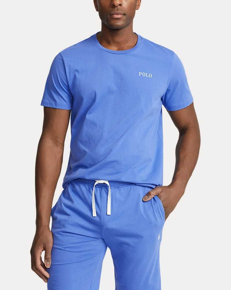 Ropa De Dormir Ralph Lauren Cotton Jersey Sleep Hombre Azules | QWEDCTH-27 - vista 2