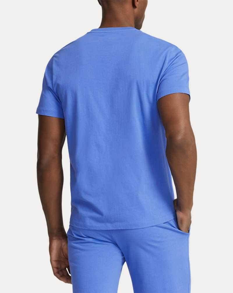 Ropa De Dormir Ralph Lauren Cotton Jersey Sleep Hombre Azules | QWEDCTH-27 - vista 4
