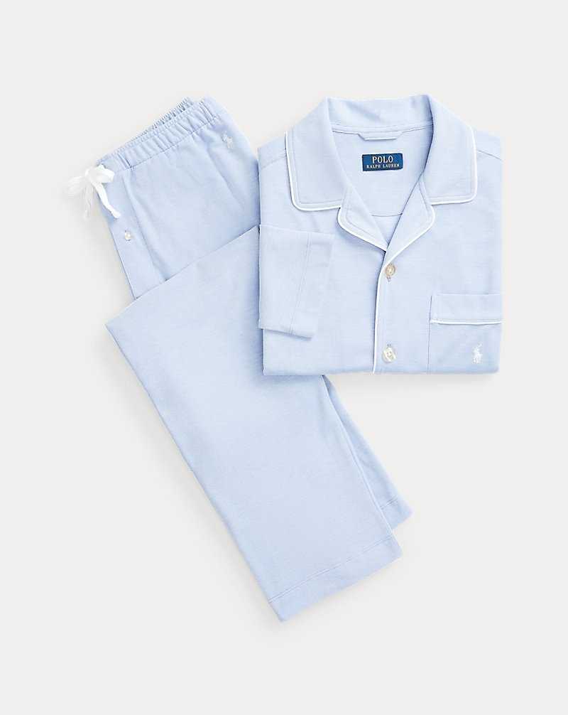 Ropa De Dormir Ralph Lauren Cotton Mesh Pyjama Set Hombre Azules | ODLNGAZ-74 - vista 1