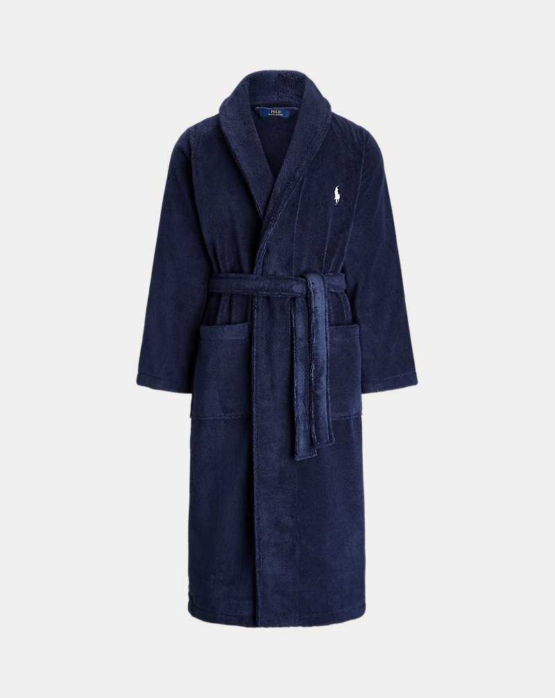 Ropa De Dormir Ralph Lauren Cotton Terry Robe Hombre Azul Marino | TEWYRGH-90 - vista 1
