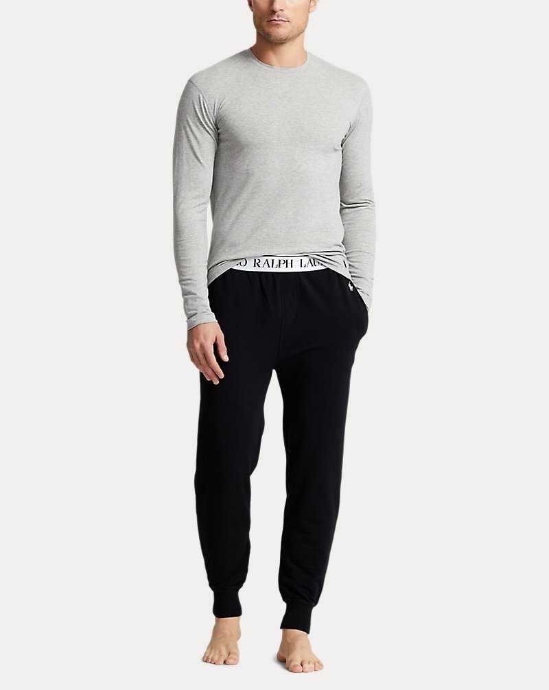 Ropa De Dormir Ralph Lauren French Terry Sleep Jogger Hombre Negros | OPRIVCX-78 - vista 2