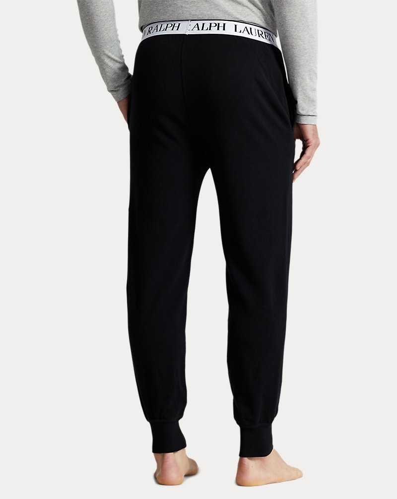 Ropa De Dormir Ralph Lauren French Terry Sleep Jogger Hombre Negros | OPRIVCX-78 - vista 4
