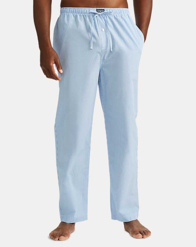 Ropa De Dormir Ralph Lauren Gingham Cotton Sleep Hombre Azules | LAHPJEQ-81 - vista 2