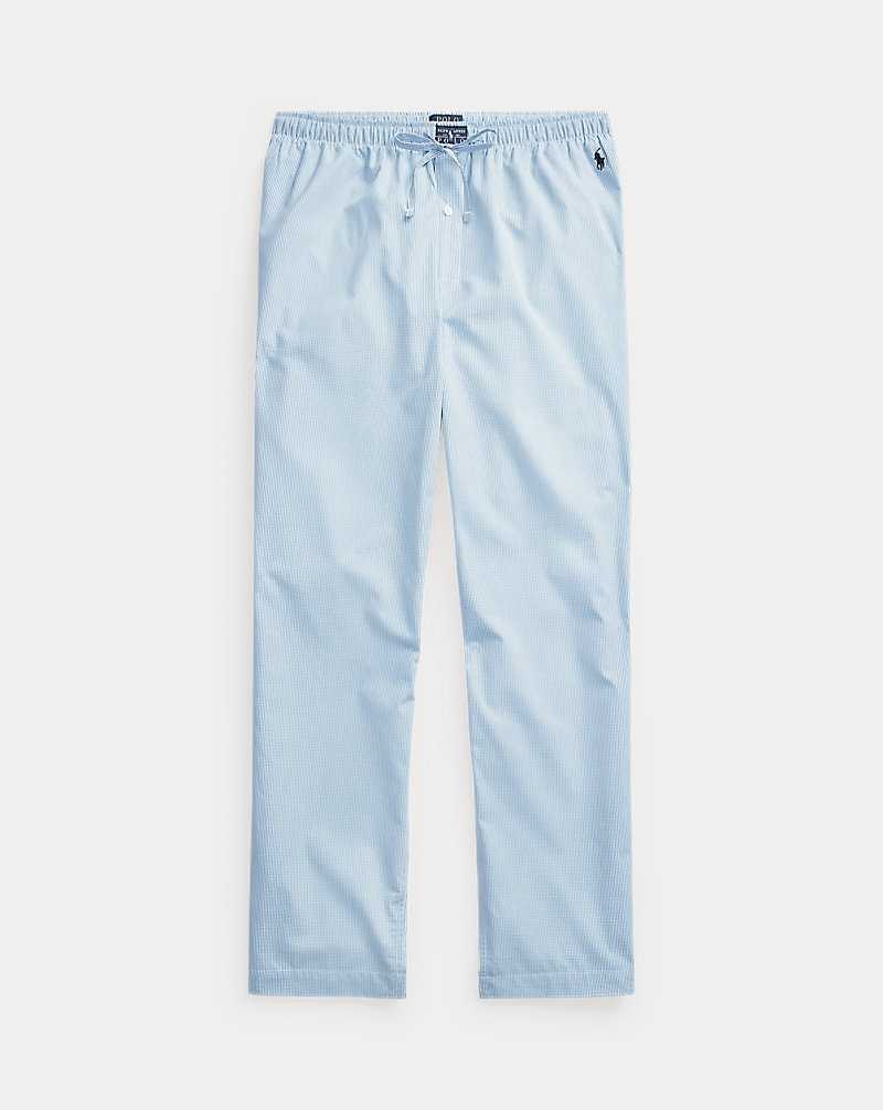 Ropa De Dormir Ralph Lauren Gingham Cotton Sleep Hombre Azules | LAHPJEQ-81 - vista 1