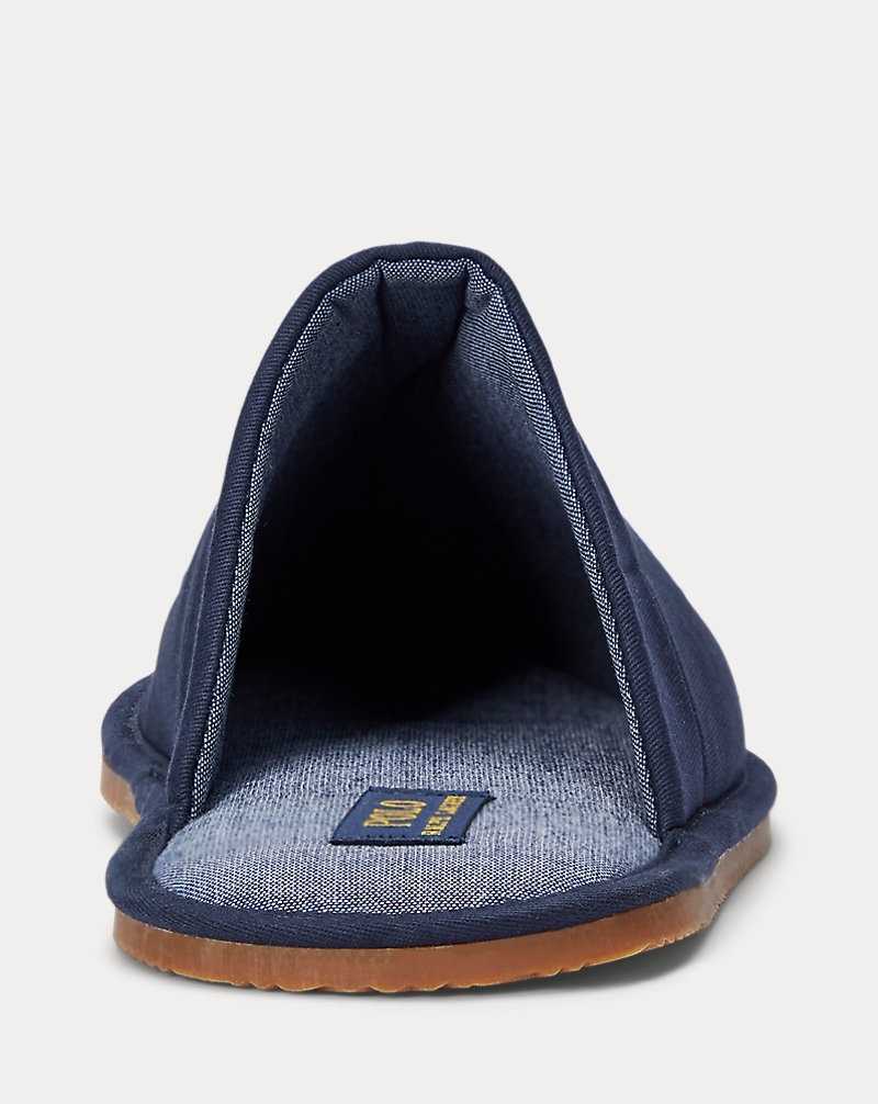 Ropa De Dormir Ralph Lauren Klarence Twill Slipper Hombre Azul Marino | JQLOECU-26 - vista 3