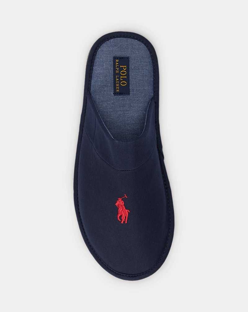 Ropa De Dormir Ralph Lauren Klarence Twill Slipper Hombre Azul Marino | JQLOECU-26 - vista 4