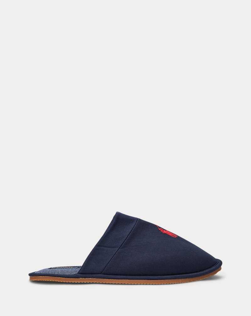 Ropa De Dormir Ralph Lauren Klarence Twill Slipper Hombre Azul Marino | JQLOECU-26 - vista 1